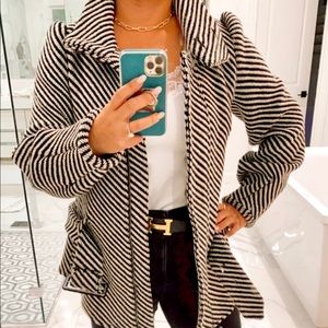Madison Marcus Black and White Wool Jacket Small
